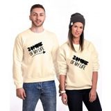 Tshirthane Zombie 2'li Sevgili Sweatshirt