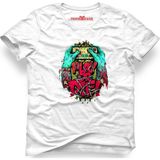 Tshirthane Zombie Play Or Die Beyaz Erkek T-Shirt - XL