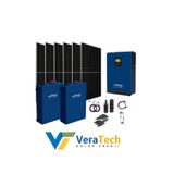 Tsm Veratech Büyük Bağ Evi Solar Paketi 550W Güneş Paneli 5kw Inverter 10KW Lityum Akü