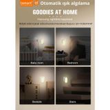 Tsmart Sensörlü LED Gece Lambası Prize Takılan Otomatik Karanlık Sensörlü Gece Işığı Bebek Odası Koridor Yatak Odası TS-N24