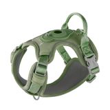 TSPRO Airtag Köpek Koşum Takımı, Kulplu Taktik Köpek Yelek Koşumları, Ağır Hizmet Yansıtıcı Koşum, Ayarlanabilir Dayanıklı Köpek Koşum, Küçük Köpekler için Çekme Köpek Koşum Takımı (Yeşil Boyut 1)