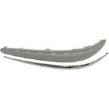 TŞT 2003 - 2006 Mercedes E Class W211 - Ön Tampon Bandı Sol Gri Astarlı - Nikelaj Çıtalı Sensör Deliksiz (Tw) (Oem NO:2118800512)