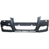 TŞT 2009 - 2012 Audi A3 Ön Tampon Gri (Sis - Panjur Delikli - Sensör Delikli - Far Yıkama Delikli) (Tw) (Oem NO:8P0807105HGRU)