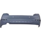 TŞT 2012 - 2014 Bmw 3 Serı F30 - Arka Tampon Koyu Gri (Sensör Delikli - Nikelaj Çıta Delikli Tw) (Oem NO:51127312733)