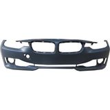 TŞT 2012 - 2014 Bmw 3 Serı F30 - Ön Tampon Koyu Gri (Sensör - Kamera - Far Yıkama Deliksiz (Tw) (Oem NO:51117293022)