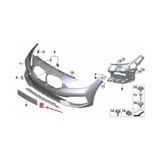 TŞT Bmw 3 Serı- 3 Serisi- 2019-2022 Ön Tampon Panjuru Alt Çıtası (Tw) Oem No (51117471512) - Sol