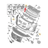 TŞT Peugeot 208 2024-2025 Ön Tampon Panjuru Sol Sıyah (Sıs Yanı)(Tw) Oem No (16923311XT) - Sağ