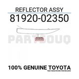 TŞT Toyota Corolla 2019-2024 Arka Tampon Reflektörü Sol (Oem NO:8192002350) - Sağ