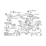 TŞT Toyota Corolla Cross 2022-2024 Arka Tampon Bandı Orta Siyah (Tyg) (Oem NO:5215116903) - Sağ