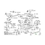 TŞT Toyota Corolla- Cross- 2022-2024 Arka Tampon Bandı Orta Siyah (Tyg) (Oem NO:5215116903) - Sol