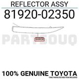TŞT Toyota Corolla- E210- 2019-2024 Arka Tampon Reflektörü Sol (Oem No:8192002350)