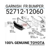 TŞT Toyota Corolla Hatchback 2020-2022 Ön Tampon Panjuru Dış Çerçeve Çıtası Sol Koyu Gri (Tyg) (Oem NO:5271212060) - Sağ