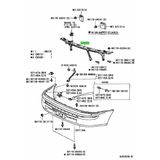 TST Toyota Corolla İle Uyumlu Ön Tampon Demiri 1992-1997 (Oem No: 5202912010),TOY07CO013Y