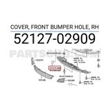 TŞT Toyota Corolla Ön Tampon Çeki Demir Kapağı Sağ 2008- (Oem No: 5212702909)
