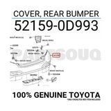TŞT Toyota Yaris Arka Tampon Reflektör Delıklı 2011- (Oem No: 521590D993) - Sağ