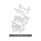 TŞT Volkswagen T Cross- 2022-2023 Ön Tampon Alt Çıtası Gümüs Grı (Tw) Oem No (2GM8063332UC) - Sol