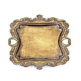 Tstarer Vintage Küçük Altın Yüzük Tabağı, Kadınlar için Doğum Günü ve Düğün Hediyeleri, Alyans Tepsisi - 13,5 x 11,4 cm