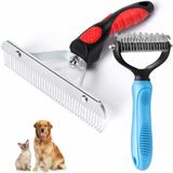 Tsxurepaw Köpekler için astar tırmığı, uzun diş köpek tırmığı + Deshedding fırça tarağı, dökücü alet seti, evcil hayvan güzellik fırçaları, orta büyük köpek uzun tüylü kedi atı, Alman çoban tarağı, Husky fırçası