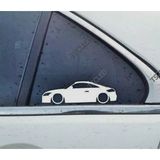 TT 8J Kelebek Cam Oto Sticker 17 CM 2 Adet