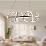 Tt Aydınlatma Büyük Sarmal Modeli Fransız Sarı Kaplama LED Avize - Rose Gold - Sarı Işık