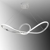TT Aydınlatma TT002-KR Tt Aydınlatma Papyon Modeli Krom Kaplama LED Avize - Sarı Işık