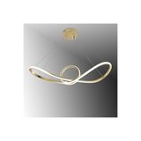 TT AYDINLATMA TT002-SR TT Aydınlatma Papyon Modeli Sarı Kaplama (Beyaz Işık) Led Avize Gold 65 x 90