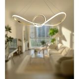 TT Aydınlatma TT002-SR Tt Aydınlatma Papyon Modeli Sarı Kaplama LED Avize - Beyaz Işık