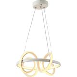 TT Aydınlatma TT003-BY Tt Aydınlatma Sarmal Modeli Mat Beyaz LED Avize - Sarı Işık