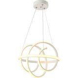 TT Aydınlatma TT005-BY Tt Aydınlatma Burgu Modeli Mat Beyaz LED Avize - Sarı Işık