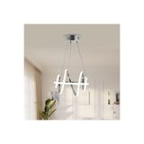TT AYDINLATMA TT005-KR-BEYAZIŞIK TT Aydınlatma BEYAZ IŞIK LED Burgu Modeli Krom Kaplama Led Avize Metalik 30 x 60