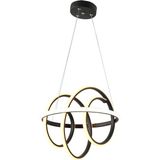 TT Aydınlatma TT005-SY Tt Aydınlatma Burgu Modeli Mat Siyah LED Avize - Sarı Işık