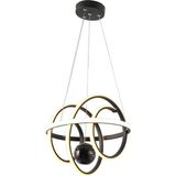 TT Aydınlatma TT005TPL-SY Tt Aydınlatma Burgu Modeli Mat Siyah Mermer Desen Toplu LED Avize - Günışığı - 1