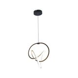 TT Aydınlatma TT013-SY Düğüm Modeli Mat Siyah LED Avize - Beyaz