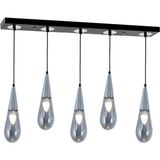 TT Aydınlatma TT023-5S-SY-KR Krom 5'li Damla Modeli Sıralı Avize