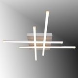 TT Aydınlatma TT036-BY Tt Aydınlatma Hashtag Modeli Mat Beyaz LED Avize - 3 Renk Işık