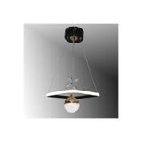 TT AYDINLATMA TT037-SYSR TT Aydınlatma Kare Model Mat Siyah-Gold Tek Toplu 3 Renk Modüllü Ledli Avize Siyah 20 x 80