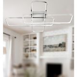 TT Aydınlatma TT040-KR Tt Aydınlatma Krom Kaplama Plofonyer LED Avize - 3 Renk Işık