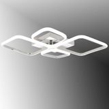 TT Aydınlatma Tt050-Kr ( Beyaz Işık ) Baklava Krom Kaplama 4 Lü Led Avize