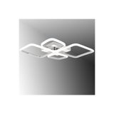 TT AYDINLATMA TT050-KR TT Aydınlatma (Beyaz Işık) Baklava Krom Kaplama 4 lü Led Avize Krom 70 x 50