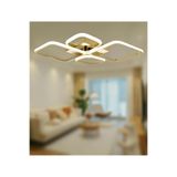 TT AYDINLATMA TT050-SR TT Aydınlatma (Sarı Işık) Baklava Desen Sarı Kaplama 4 lü Led Avize Sarı 70 x 50