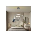 TT AYDINLATMA TT301-KR-SARIIŞIK TT Aydınlatma SARI IŞIK LED Yay Modeli Krom Kaplama Led Avize Metalik 30 x 60