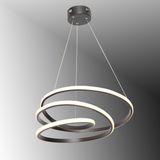 TT Aydınlatma TT301-SY Yay Modeli Siyah LED Avize - 3 Renk Işık