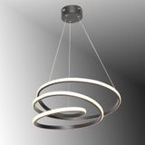 TT Aydınlatma TT301-SY Yay Modeli Siyah LED Avize - Beyaz Işık