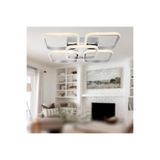 TT AYDINLATMA TT302-4+1-KR KARE TT Aydınlatma Krom Kaplama Plofonyer 5 li (Gün Işığı) Led Avize Krom 45 x 45
