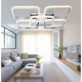 TT Aydınlatma TT302-4+1-KR Kare Tt Aydınlatma Krom Kaplama Plofonyer 5 Li LED Avize - 3 Renk Işık