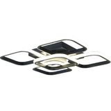 TT Aydınlatma TT302-4+1-SY Kare Tt Aydınlatma Mat Siyah Plofonyer 5 Li LED Avize - Sarı