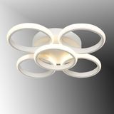 TT Aydınlatma TT304-4+1-BY Yuvarlak Tt Aydınlatma Mat Beyaz 5 Li LED Avize - Günışığı
