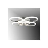 TT AYDINLATMA TT304-4+1-KR-GÜNIŞIĞI YUVARLAK TT Aydınlatma GÜN IŞIĞI LED Krom Kaplama 5 li Led Avize Metalik