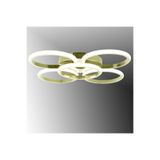 TT AYDINLATMA TT304-4+1-SR-GÜNIŞIĞI YUVARLAK TT Aydınlatma GÜN IŞIĞI LED Sarı Kaplama 5 li Led Avize Sarı