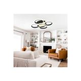 TT AYDINLATMA Tt304-4+1-sy Yuvarlak Mat Siyah 5 Li (3 Renk Işık) Led Avize Siyah